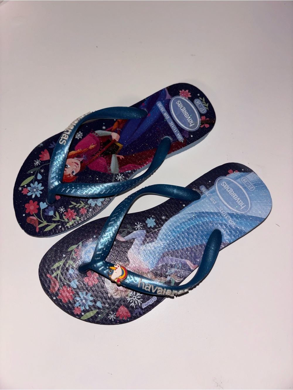 Havaianas Kids Teal & Navy Frozen Flip Flops